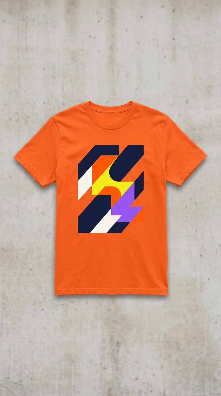 Traffic Orange Graphic Tee